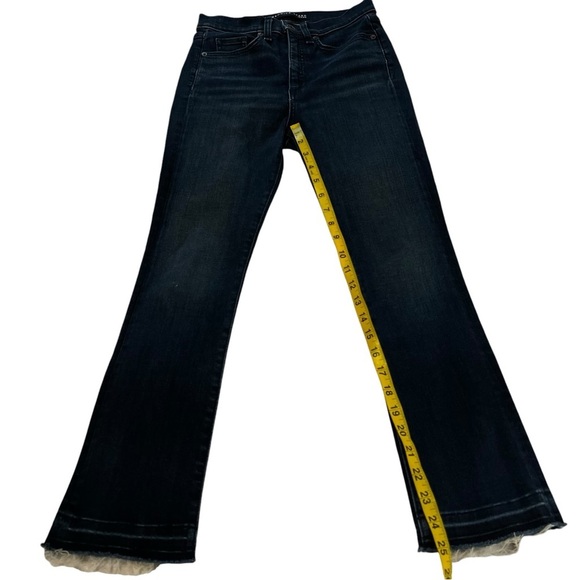 Veronica Beard Carly Kick-Flare Jean High Rise Raw Hem Ankle 25 cropped - Picture 11 of 15